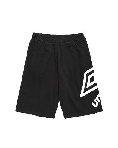 Shorts with side print - Black