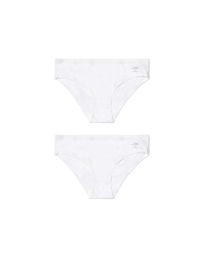 2 pack briefs stretch cotton with logo - White