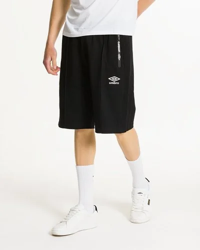 Cotton shorts with customized zips - Black