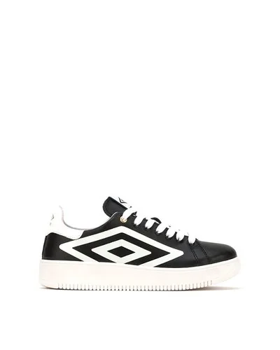 Platform lace-up sneakers - Black And White