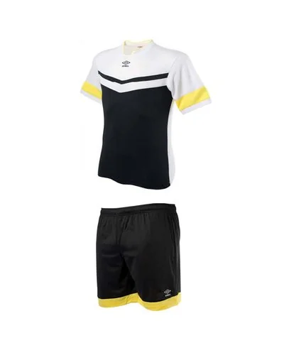 Completo calcio teamwear - Nero Giallo