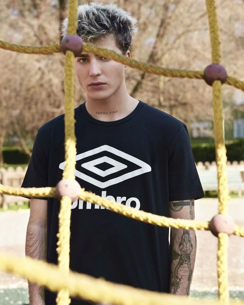 Cotton T-Shirt With Logo - Umbro Italia