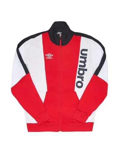 Outlet Umbro - Fullzip Tracksuit with Umbro print at the side - Red / Navy Blue -  2