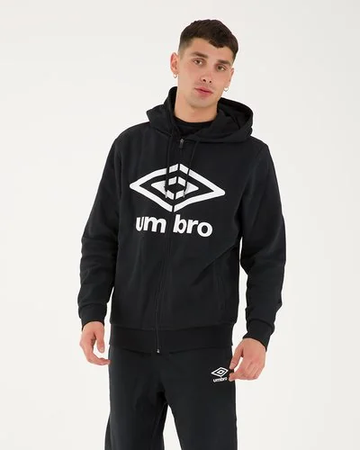 Sweatshirt With Zip And Hood Fleece - Umbro Italia