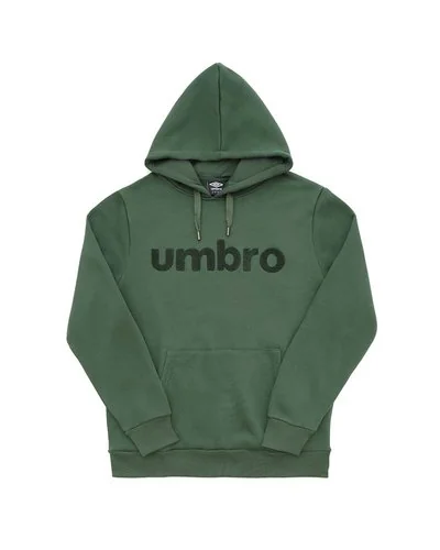 Outlet Umbro - Hoodie Fleece punto spugna - Verde Scuro -  2