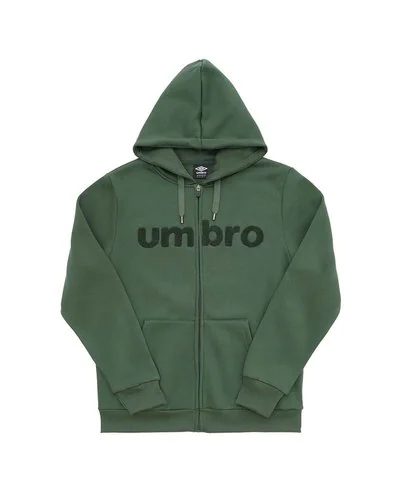 Hoodie Con Zip Fleece Punto Spugna Umbro Italia - Main Image