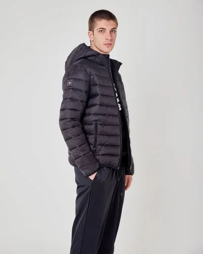 Hooded Padded Jacket - Black