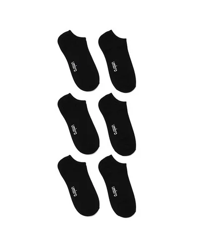 3 pack low-cut socks with cuffs - Black