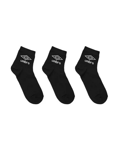 3 pack low-cut sneakers socks - Black