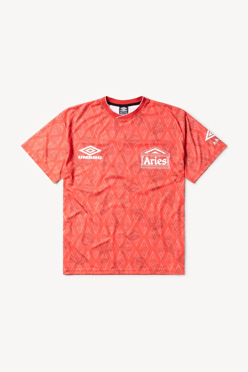 UMBRO ARIES LS FOOTBALL JERSEY 'RED/PURPLE'