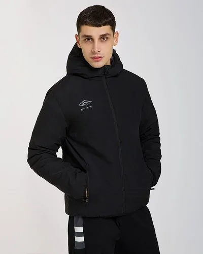 Hooded padded jacket - Black
