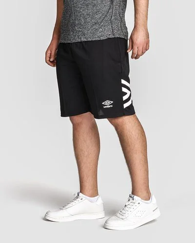 Cotton shorts with print - Black
