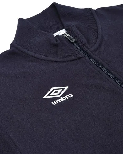 Outlet Umbro - Zipped sweatshirt with logo print - Navy Blue -  4
