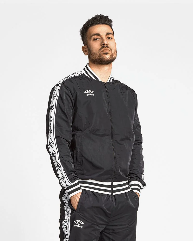 Track Jacket With Logo Print Band - Umbro Italia