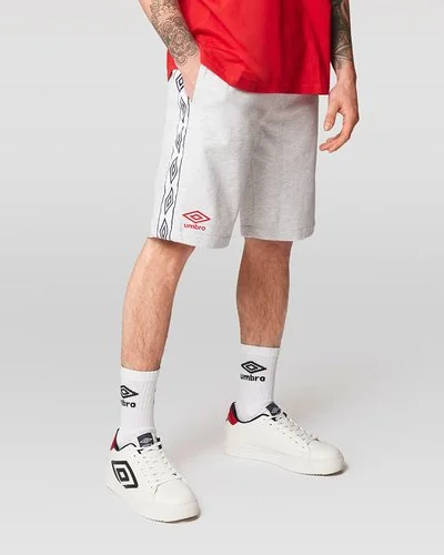 Logo print band shorts - Grey