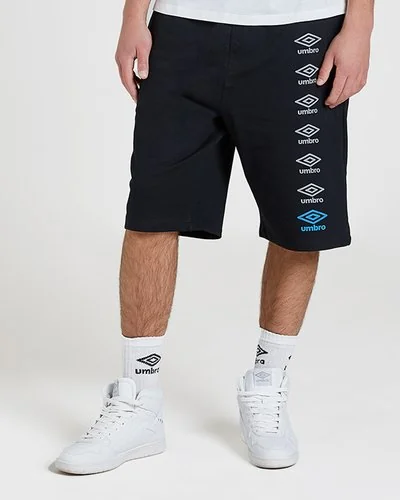 PANT SHORTS WITH SIDE LOGOS - Black