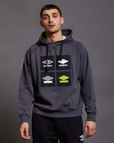 Hoodie with graphic print - Grey