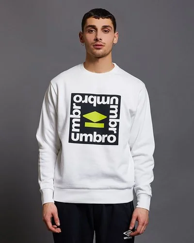 Crew neck with graphic print - White