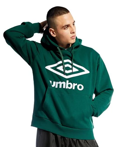 Felpa big logo con cappuccio - Verde