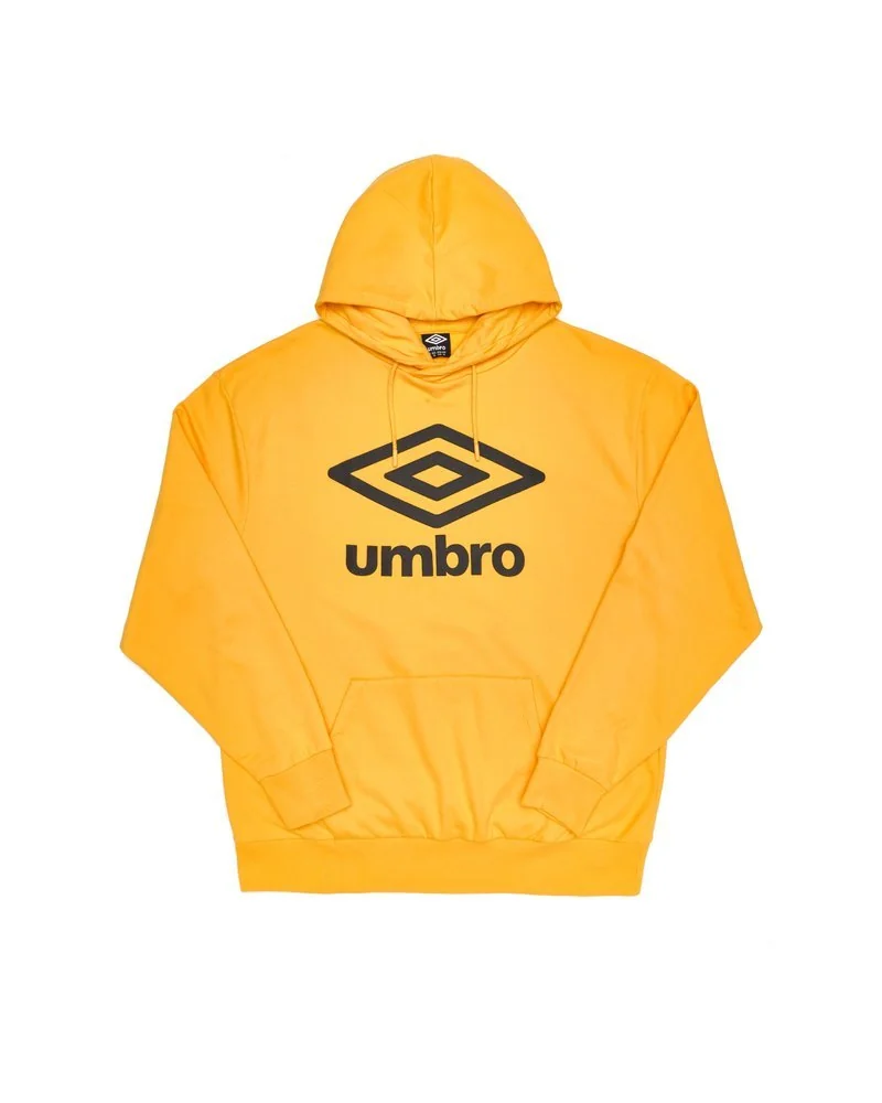 Brushed Fleece Hoodie With Embroidered Big Logo - Umbro Italia