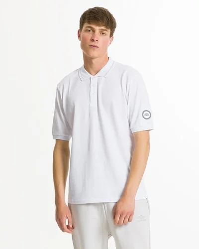 Knitted polo shirt with capital letter