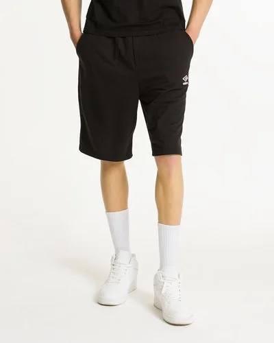 Pantaloncini in cotone con logo - Nero