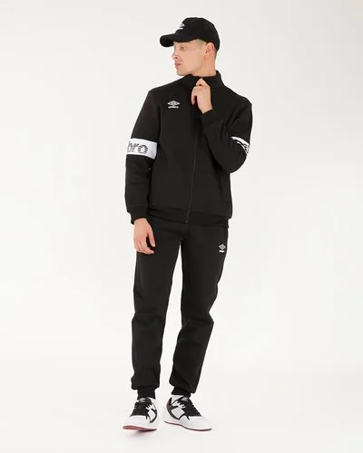Tracksuit with zip Fleece - Black And White