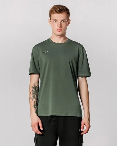 T-Shirt Con Patch Ricamato - Verde