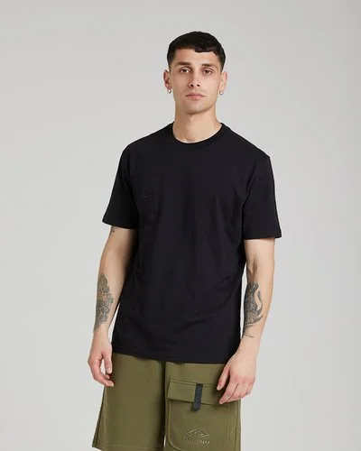 Embroidered Logo T shirt - Black