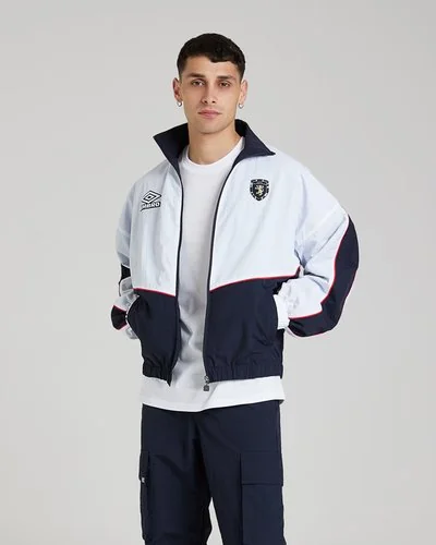Retro Sport Jacket - Bianco / Blu Navy