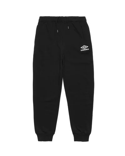 Uomo Umbro - Tuta Sportiva in cotone leggero con Cappuccio e Full Zip - Nero -  4