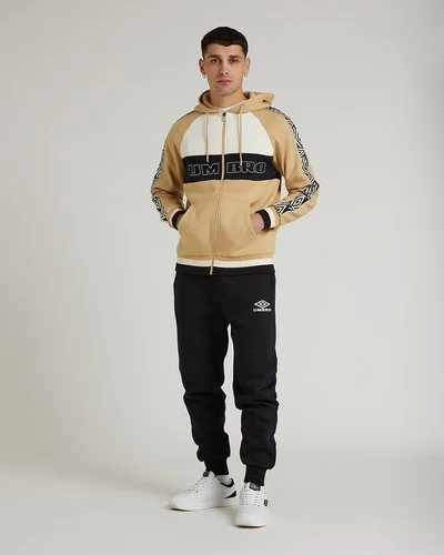Urban Hoodie Tracksuit - Beige / Black