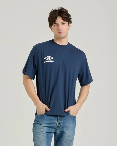 Oversized sporty t-shirt - Blue