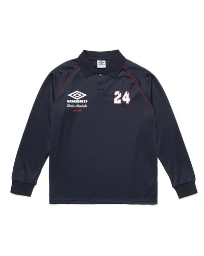 Tops Umbro - Vintage Polo Long Sleeve - Blue -  3