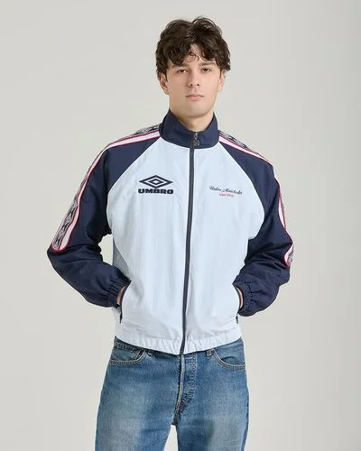 Vintage Track jacket big logo - White