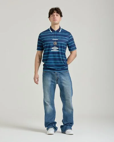 false Umbro - Classic Football Jersey - Navy Blue -  2