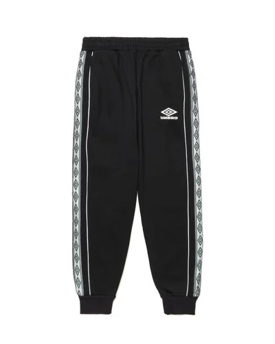 Menswear Umbro - Full zip tracksuit with contrasting stripes - Black And Dark Green -  3