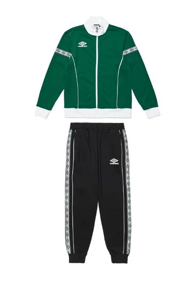 Tracksuit full zip con bande a contrasto