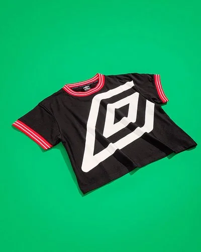 Donna Umbro - T-shirt corta in cotone - Nero -  4
