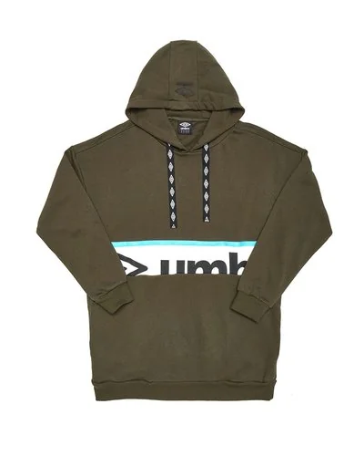 Woman colorblock cotton hoodie - Green