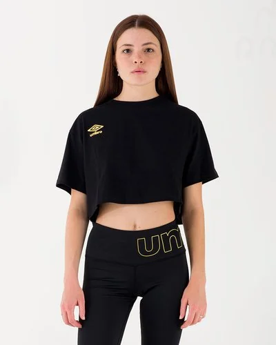 T-shirt in cotone da donna della umbro maglietta per palestra passeggiate  sport
