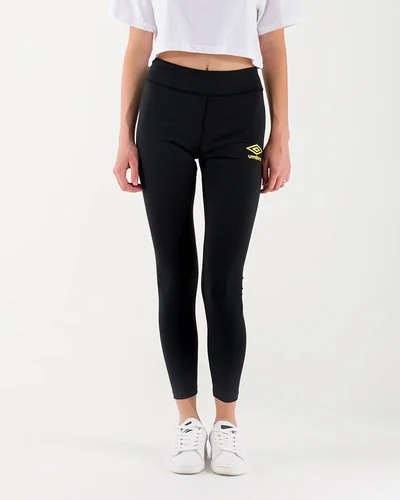 Leggings with gold logo - Black