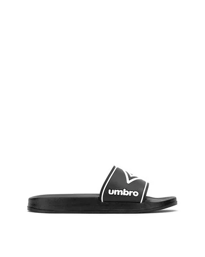 Slippers logate a pianta sagomata - Nero