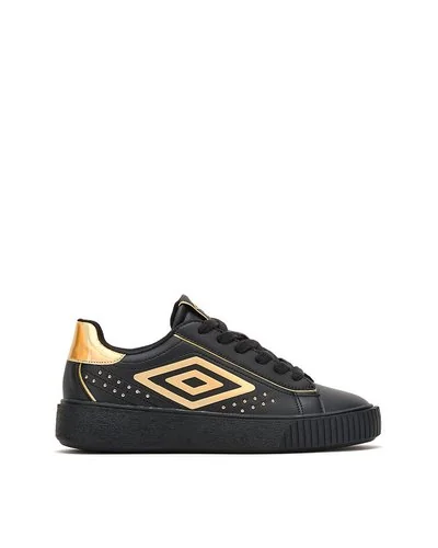 Gal Trig W - Woman sneaker with holographic details - Black