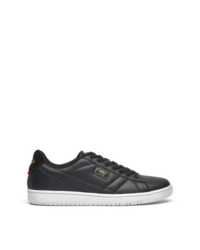 BRIGHT LTX - Laced Sneaker  with crossover stitching - Black