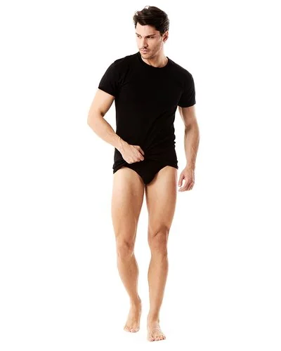 Underwear Umbro - T shirt 2 needles stitching combed jersey - Black -  3