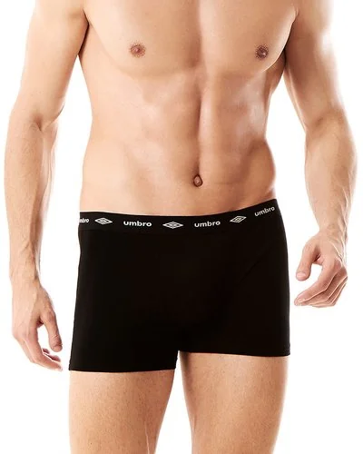 3 pack boxers stretch cotton with logo - Black