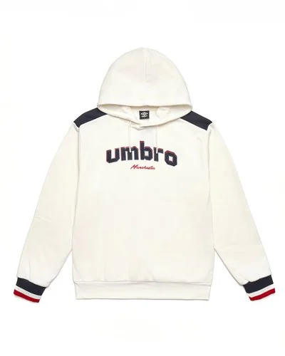Uomo Umbro - Tuta Sportiva con cappuccio - Bianco / Blu Navy -  2