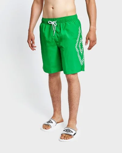 Beach short with logo print