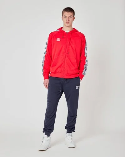 Tracksuit Hoodie Full Zip - Red And Blue